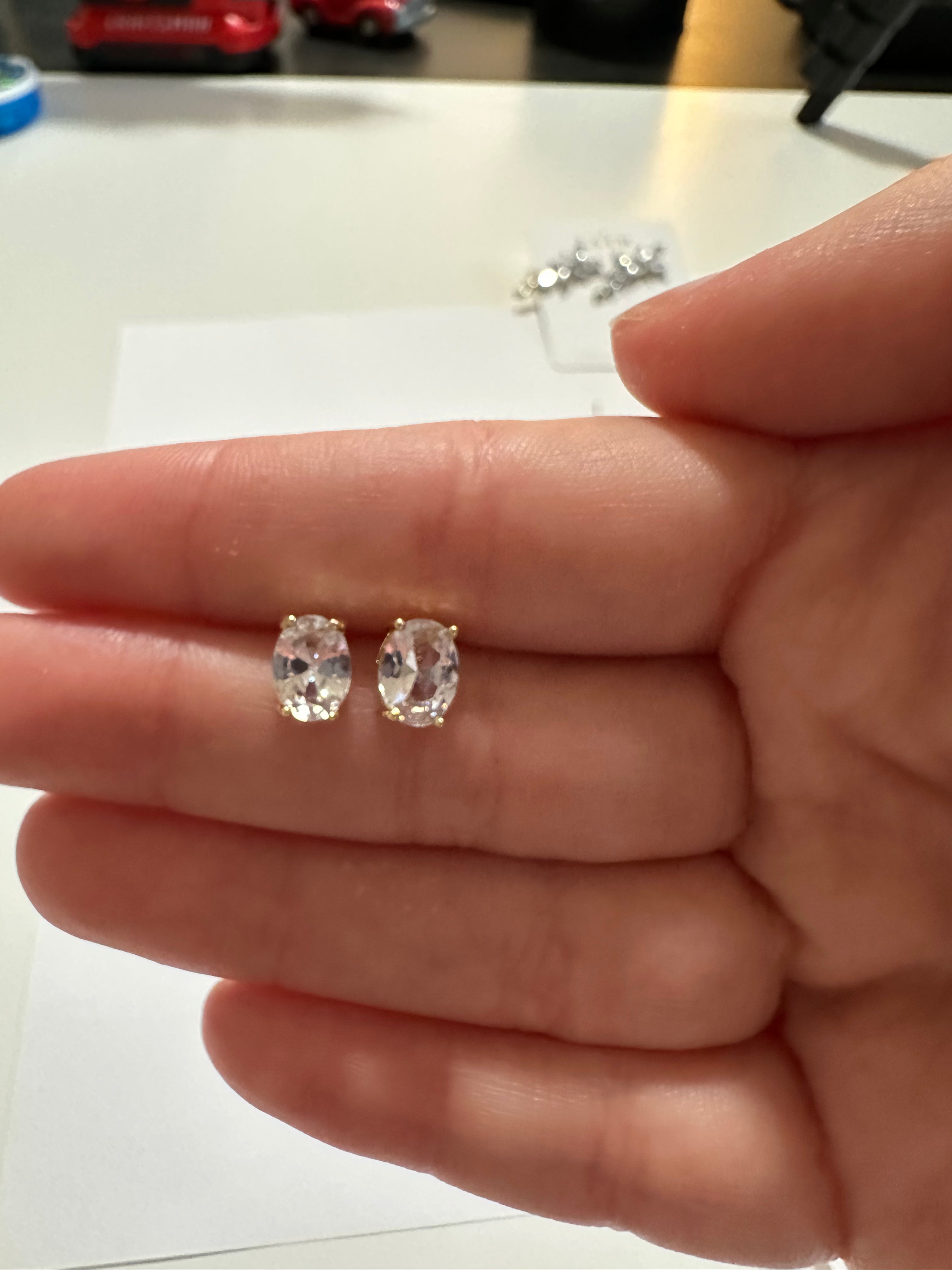 Oval Stud Earrings