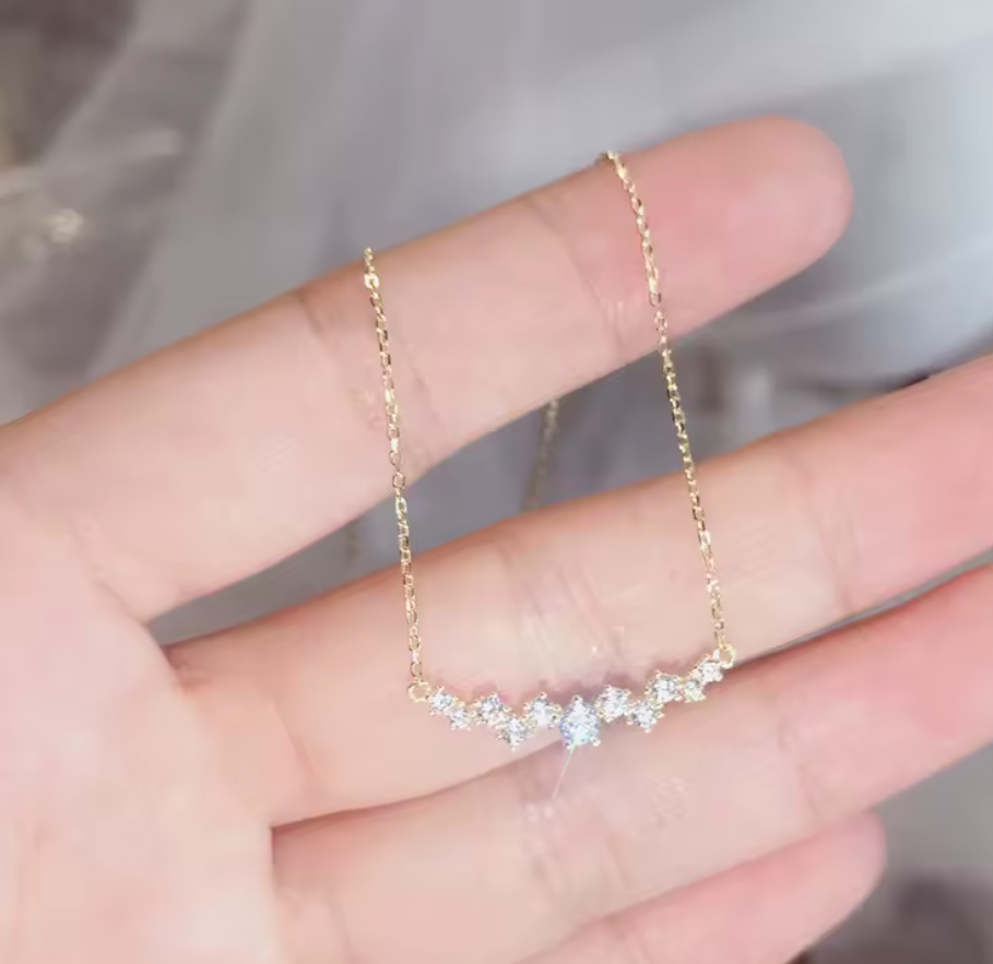 Cluster Bar Necklace