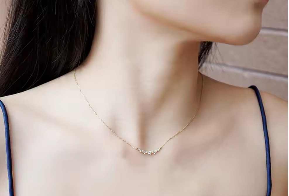 Cluster Bar Necklace